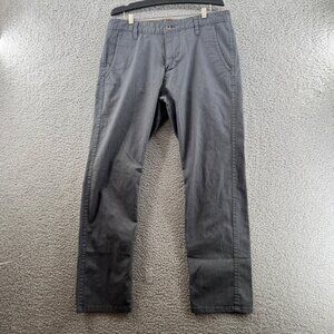 Dockers Gray Pinstripe Chino Pants Slim Taper Size 32 x 29